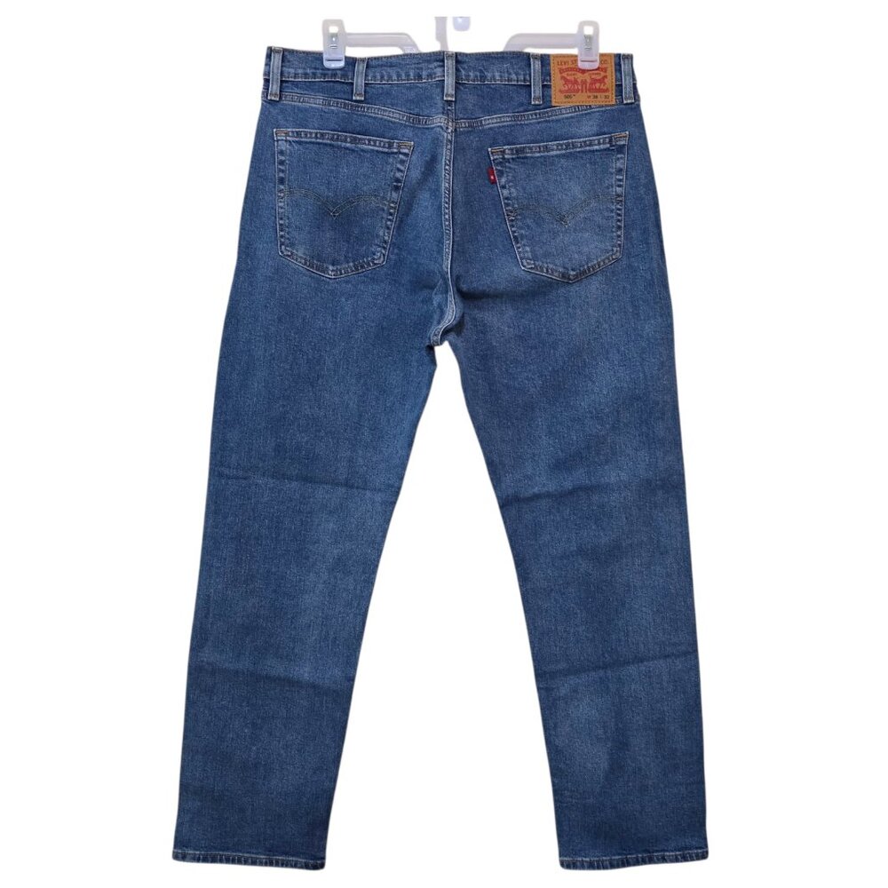 Levi's Men's 505 Jean Regular Fit Straight Leg Stretch Sizes 38x32, 40x30, 42x32 - Picture 2 of 12